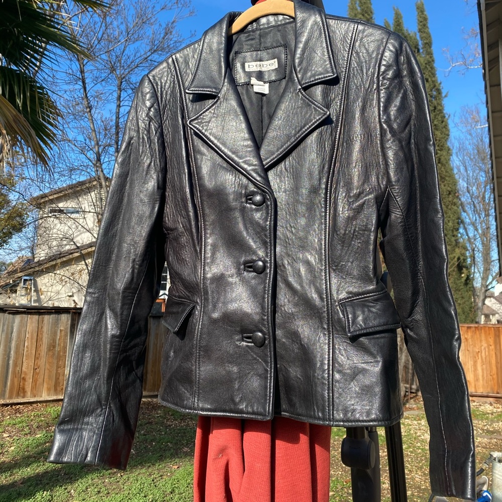 Leather Bebe jacket
